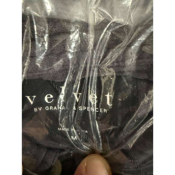 Velvet By Graham & Spencer Mens Long Sleeve Shirt In Black Size M Soft Cotton - Picture 7 of 7